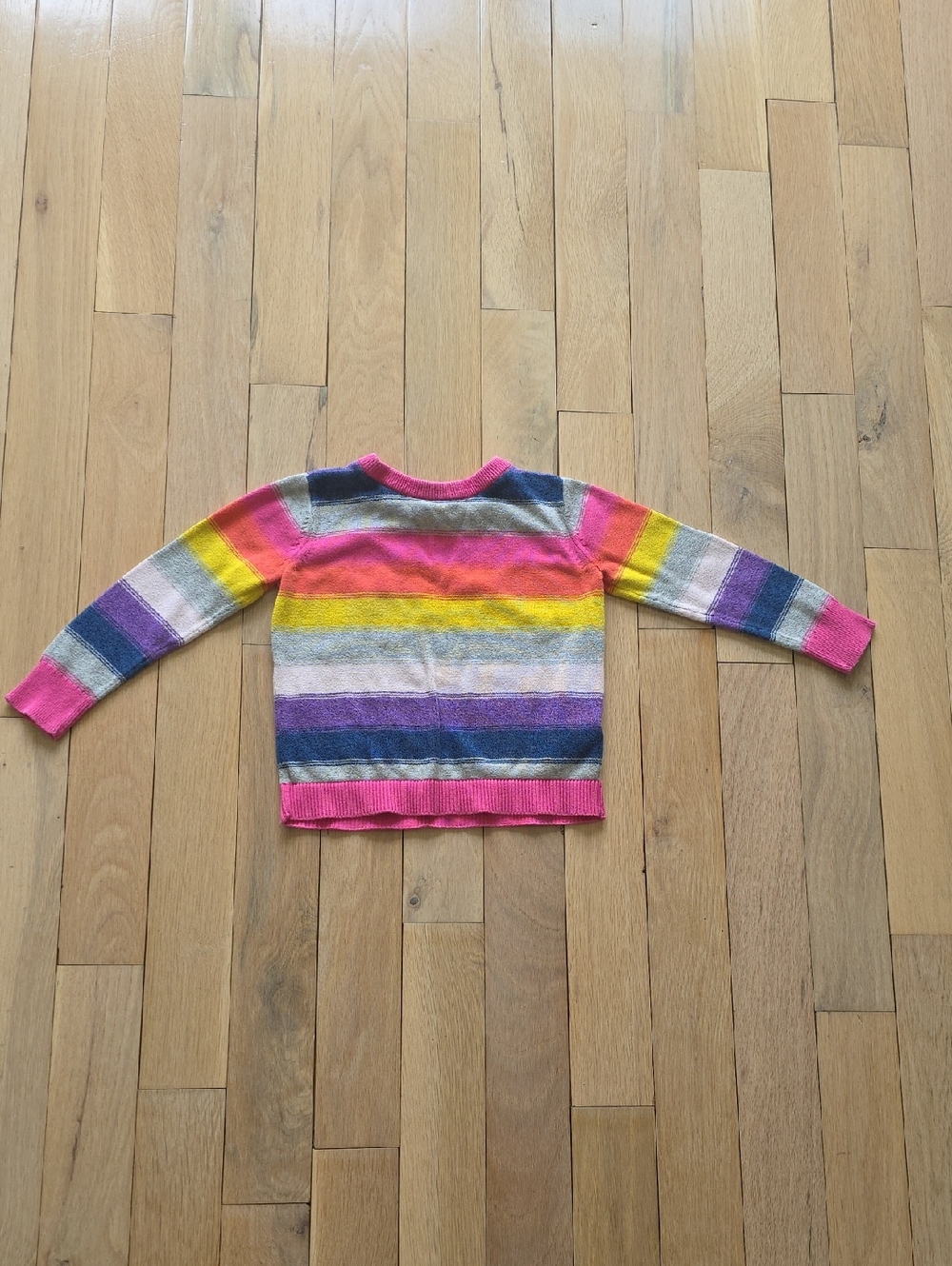 Multicolor Striped Crewneck Sweater